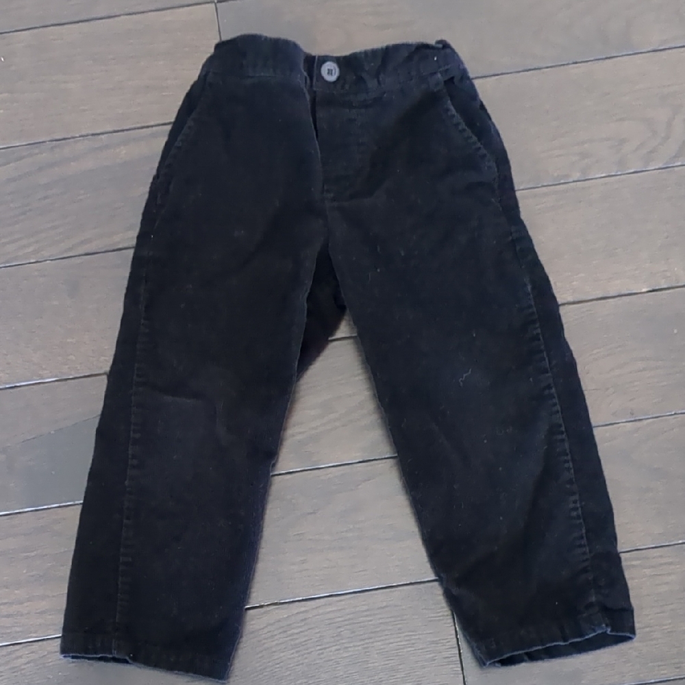 Kids Black Corduroy Pants